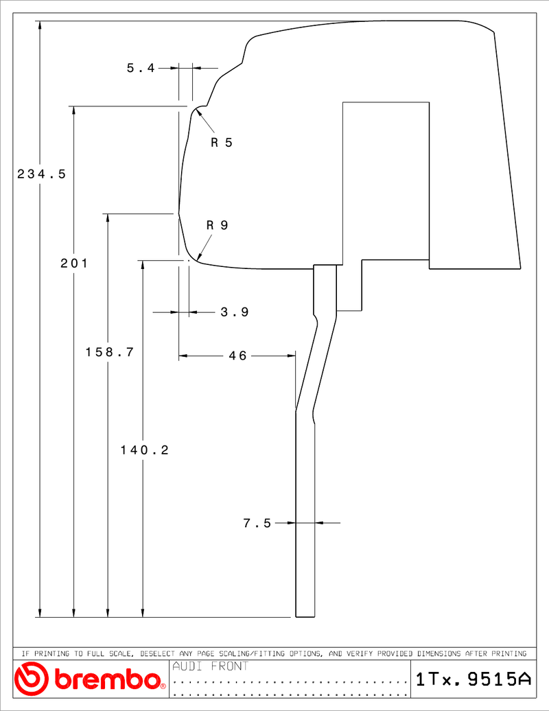 Wheel fitment diagram