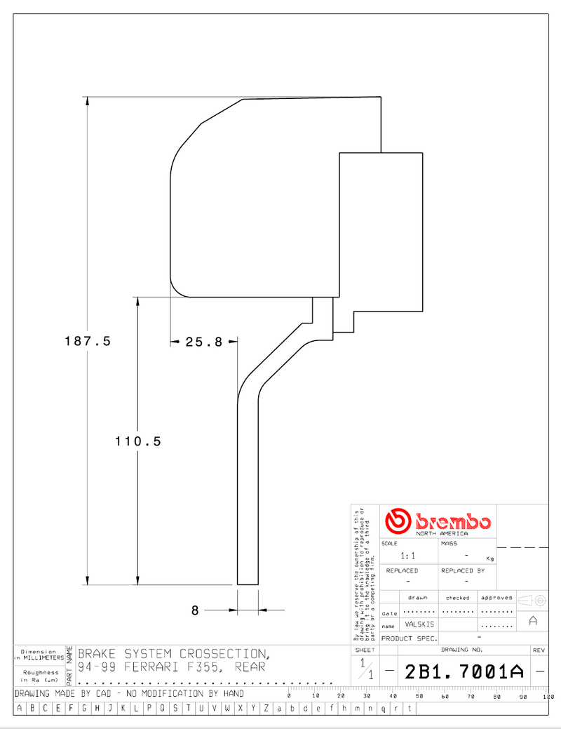Wheel fitment diagram