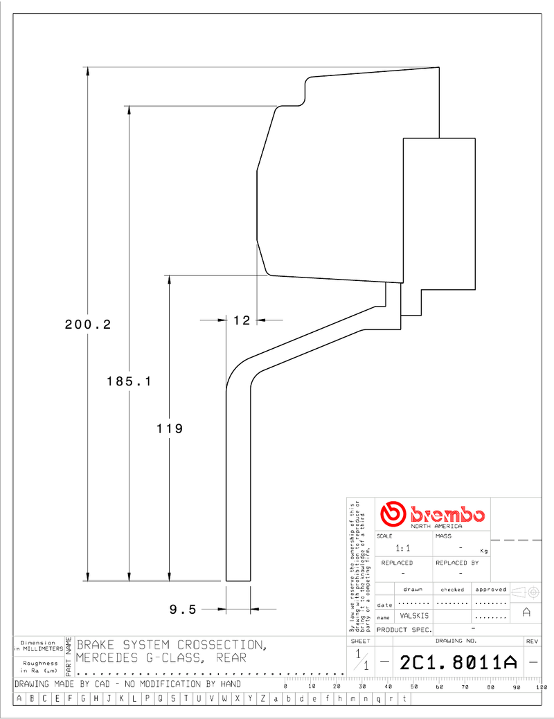 Wheel fitment diagram
