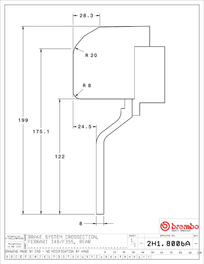 Wheel fitment diagram