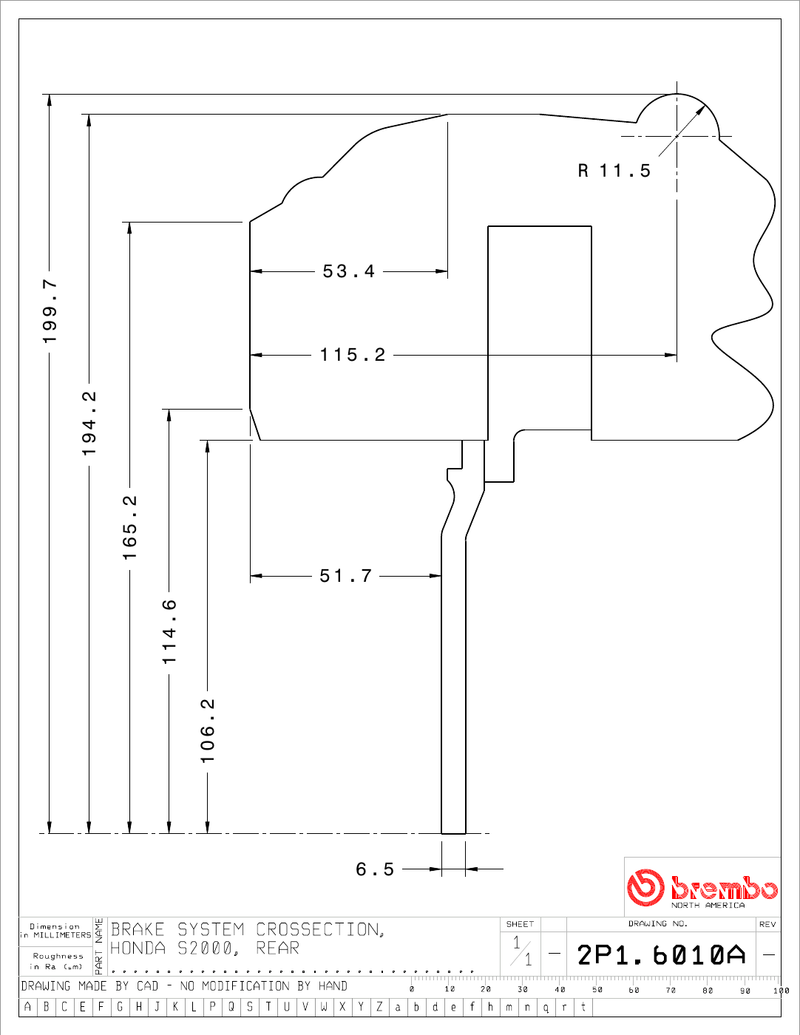 Wheel fitment diagram
