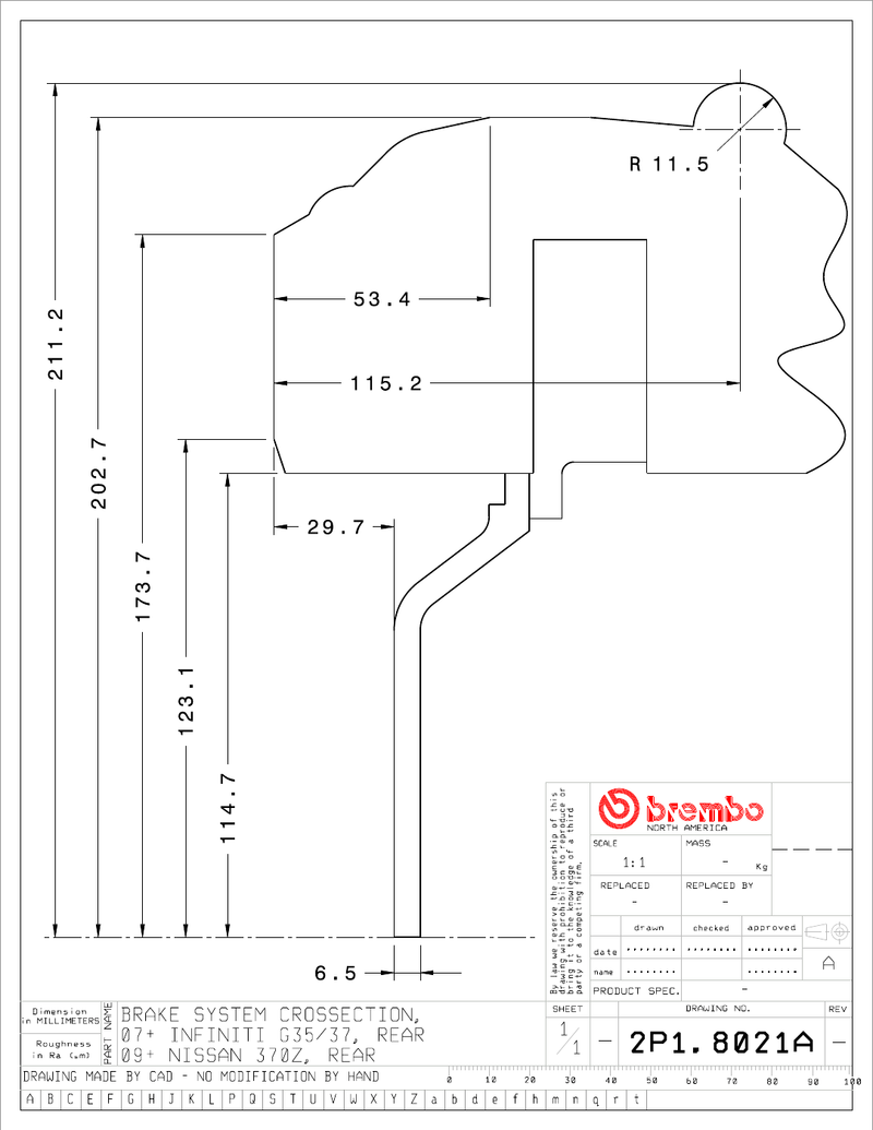 Wheel fitment diagram