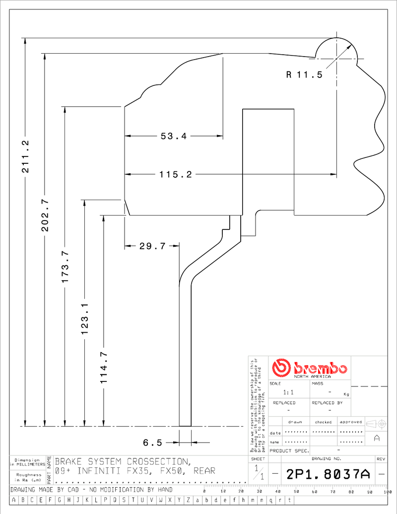 Wheel fitment diagram