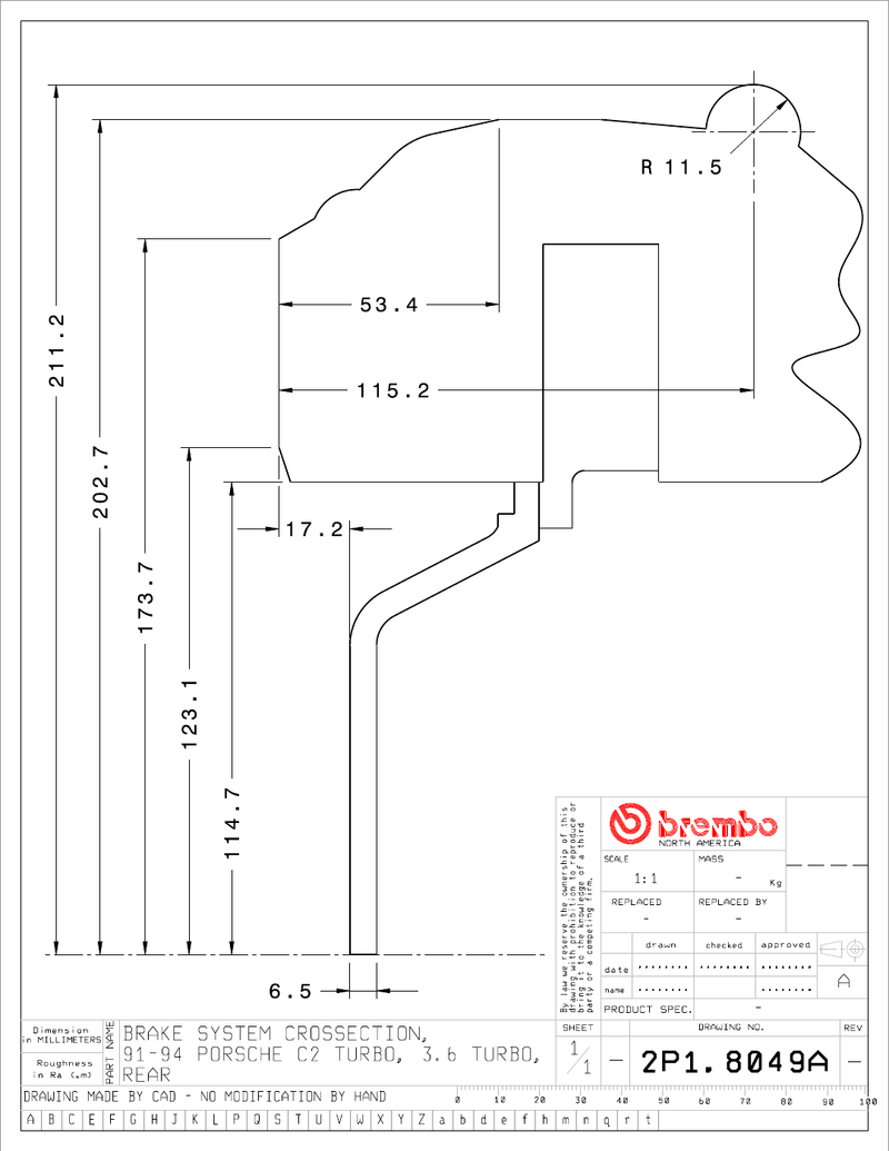 Wheel fitment diagram