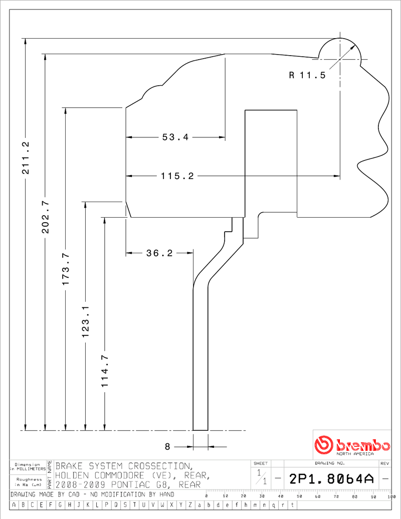 Wheel fitment diagram