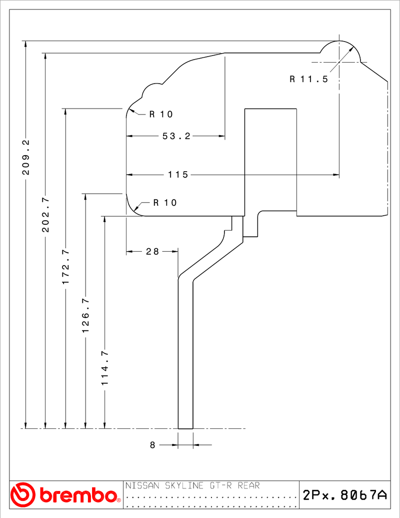 Wheel fitment diagram