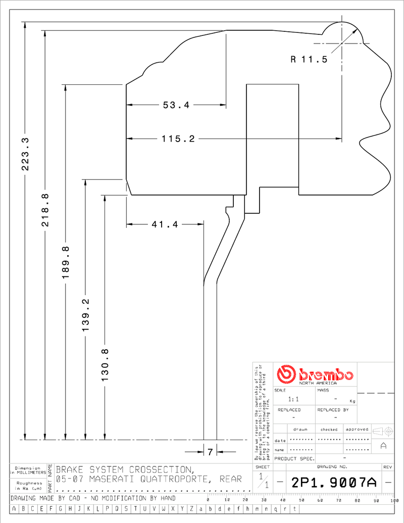 Wheel fitment diagram