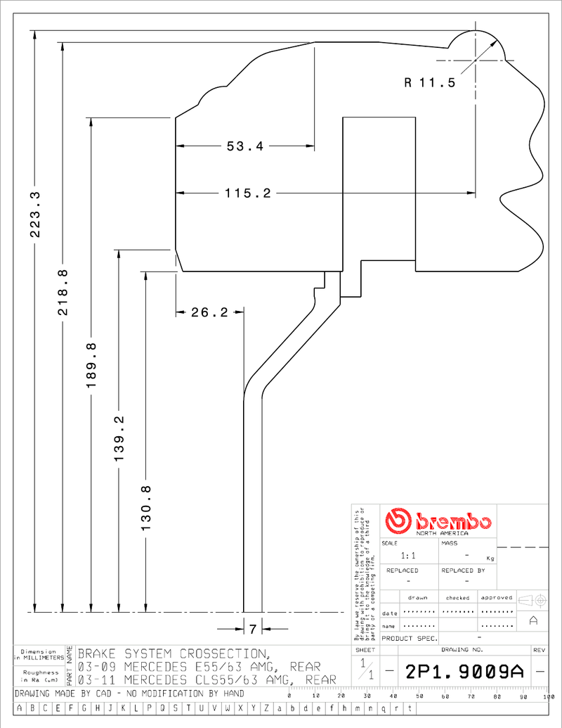 Wheel fitment diagram