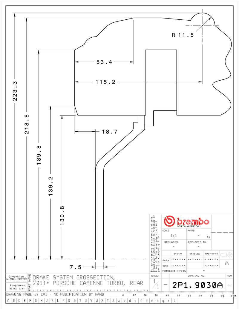 Wheel fitment diagram