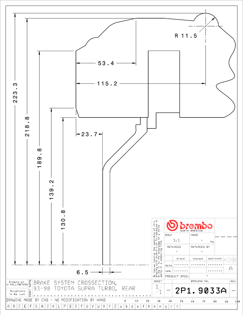Wheel fitment diagram