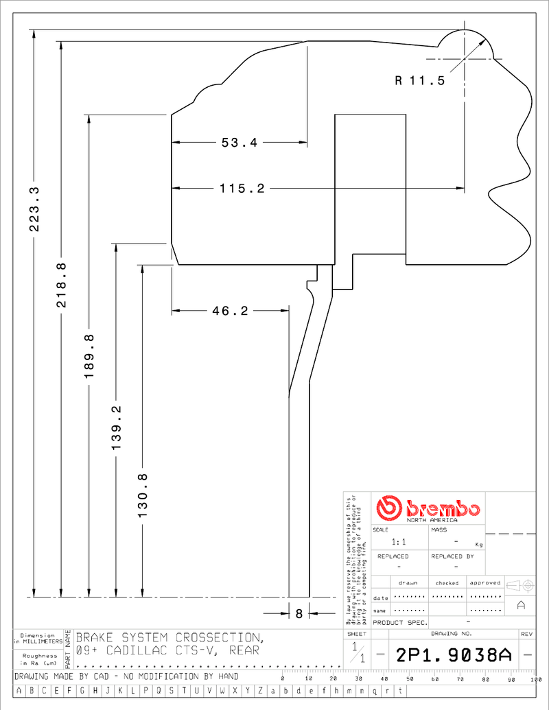 Wheel fitment diagram
