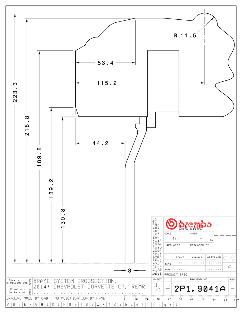 Wheel fitment diagram