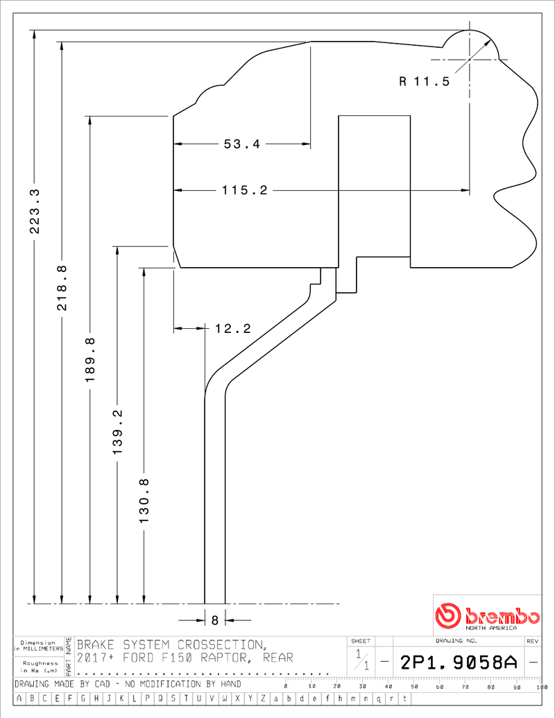 Wheel fitment diagram