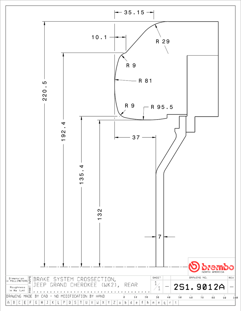 Wheel fitment diagram