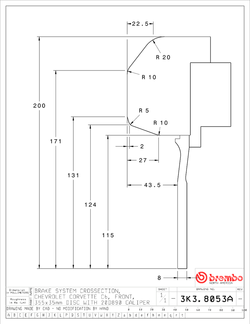 Wheel fitment diagram