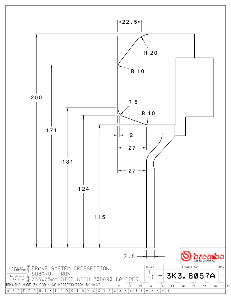 Wheel fitment diagram