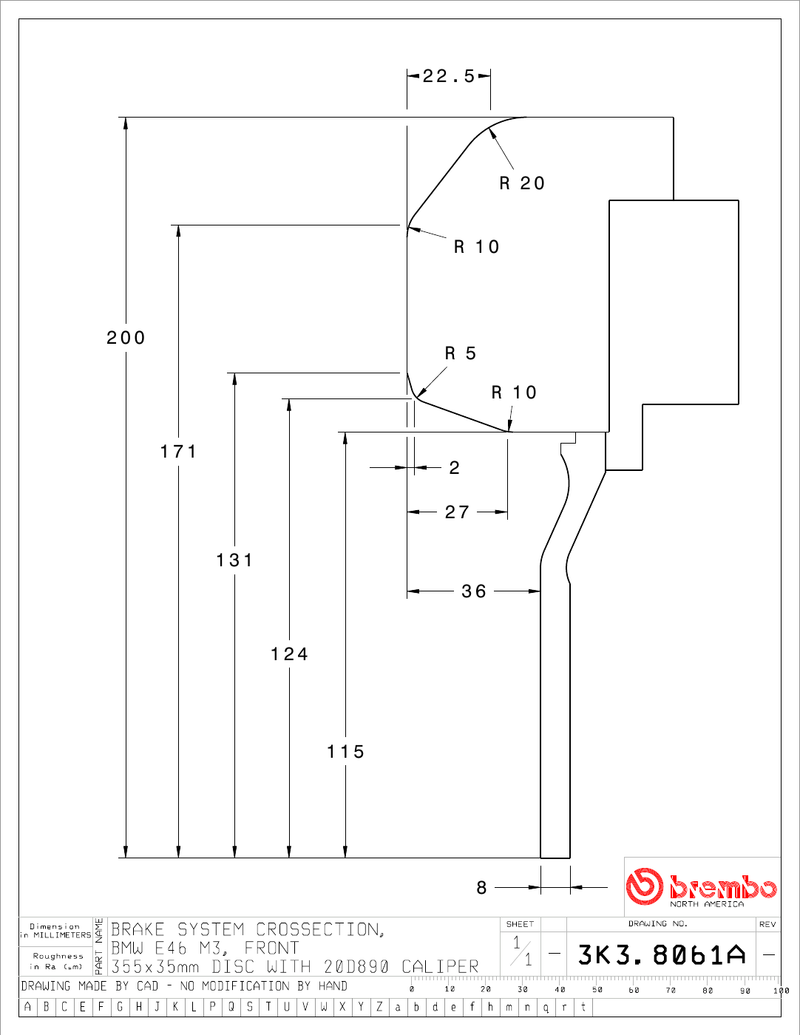 Wheel fitment diagram