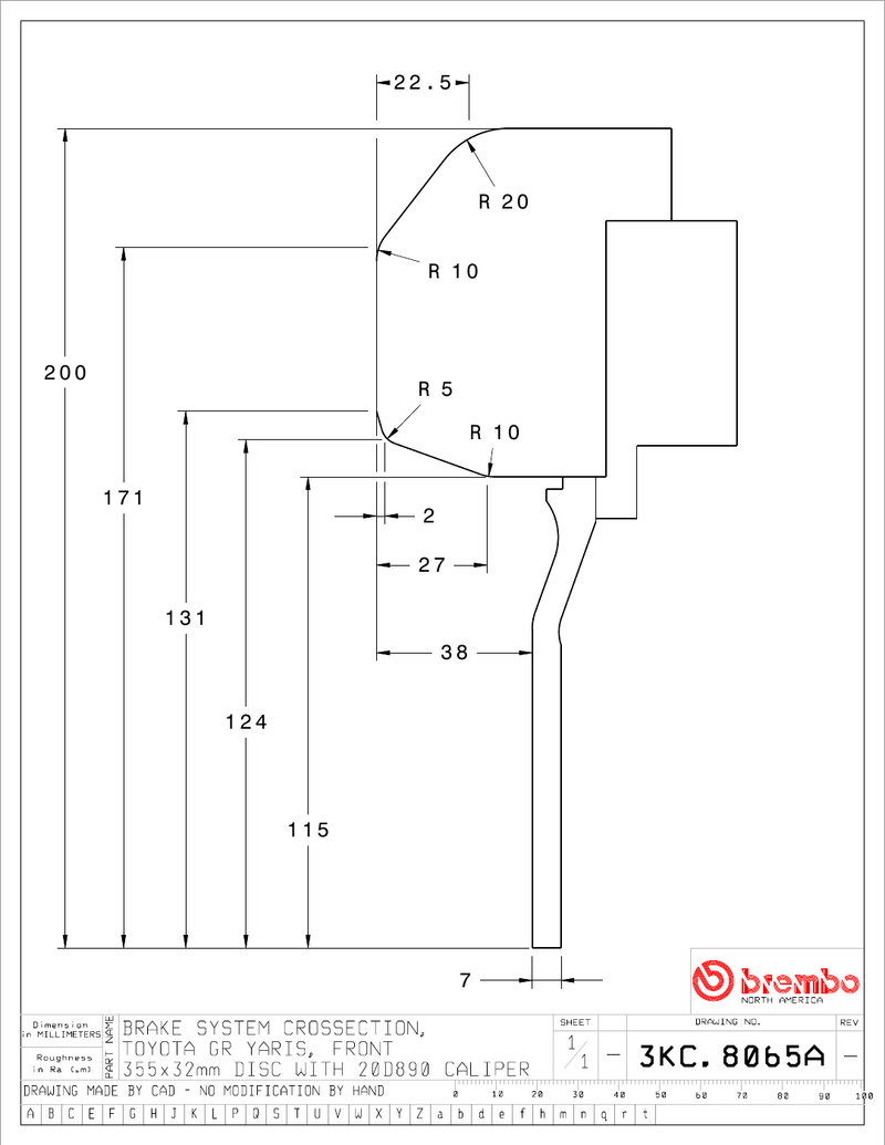 Wheel fitment diagram