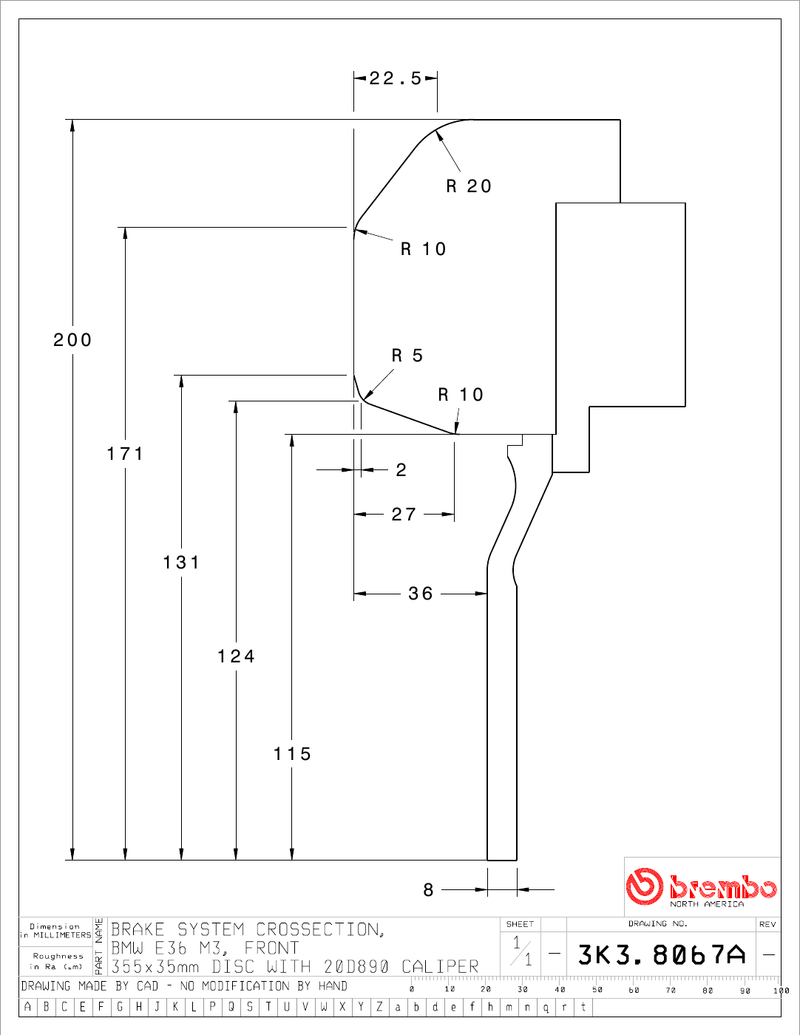 Wheel fitment diagram