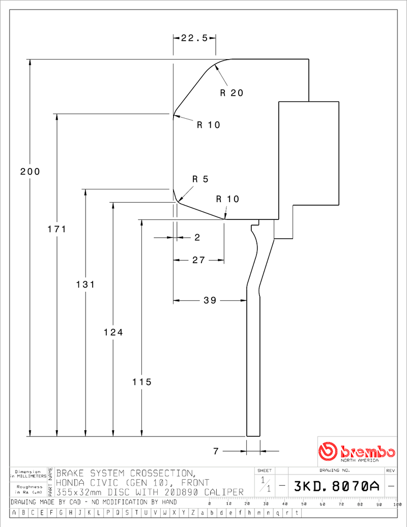 Wheel fitment diagram