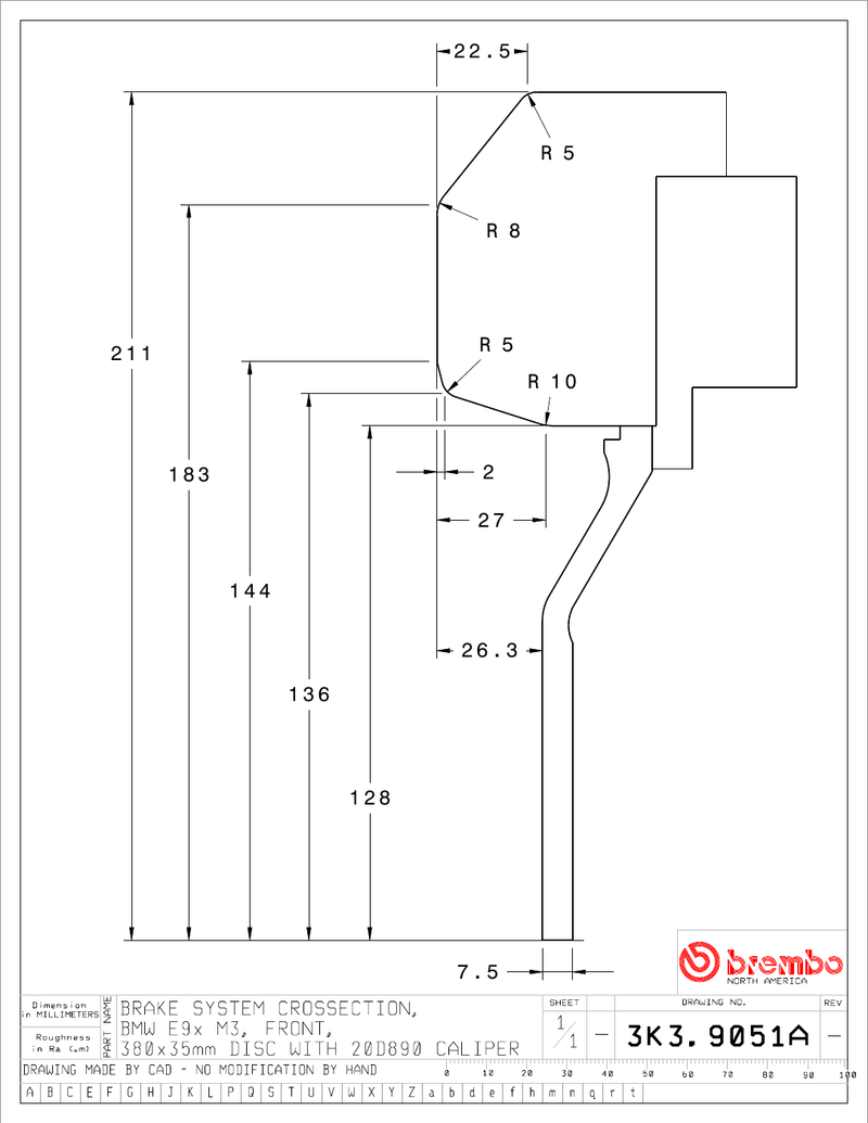 Wheel fitment diagram
