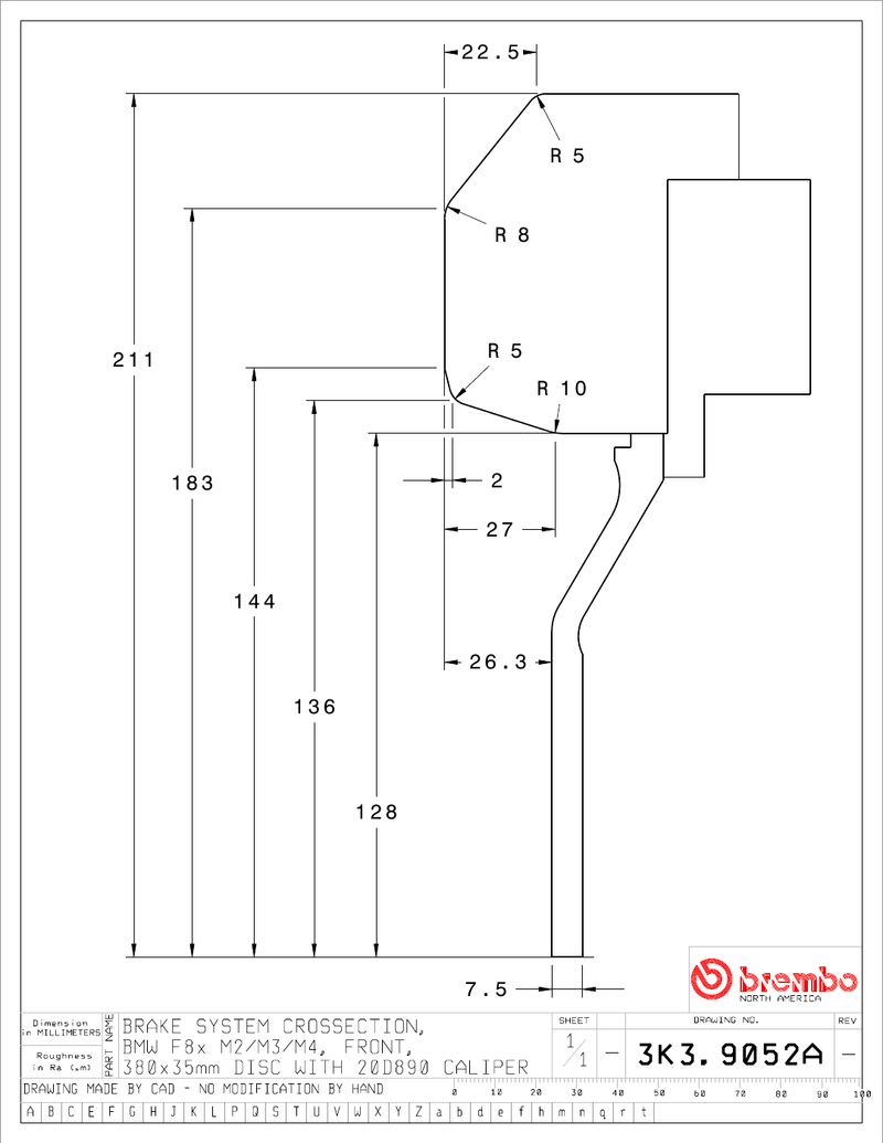 Wheel fitment diagram
