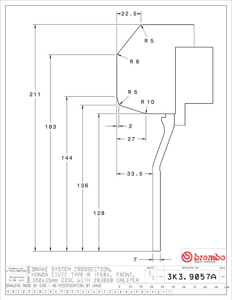 Wheel fitment diagram