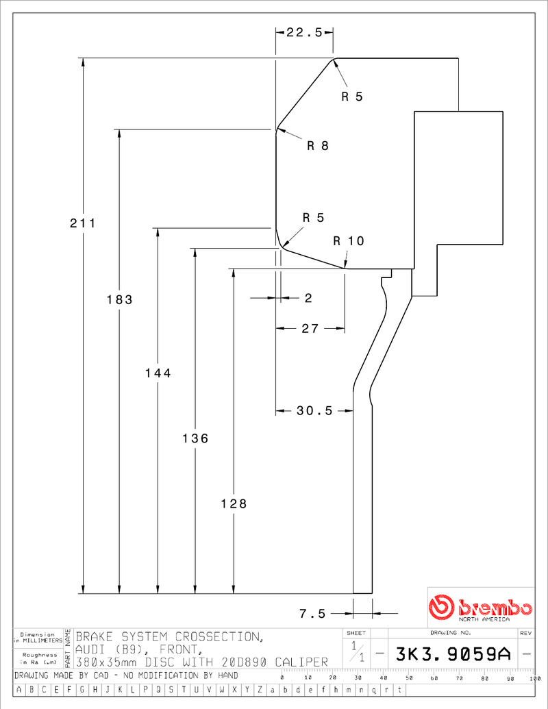 Wheel fitment diagram