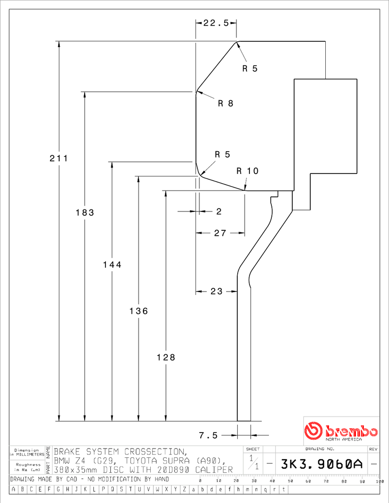 Wheel fitment diagram