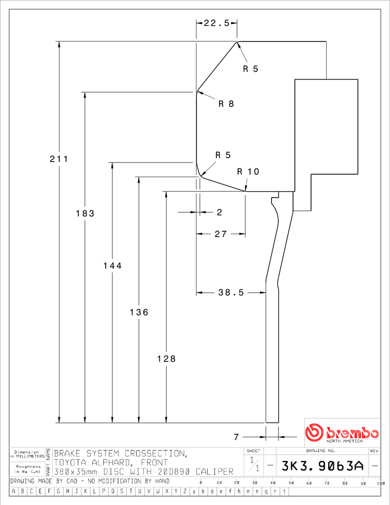 Wheel fitment diagram