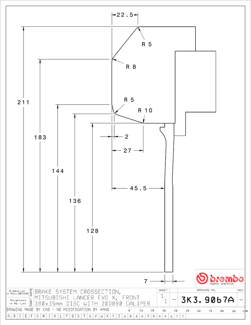 Wheel fitment diagram