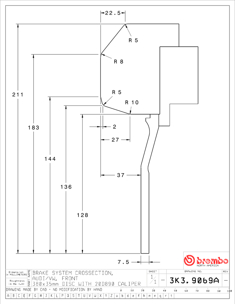 Wheel fitment diagram