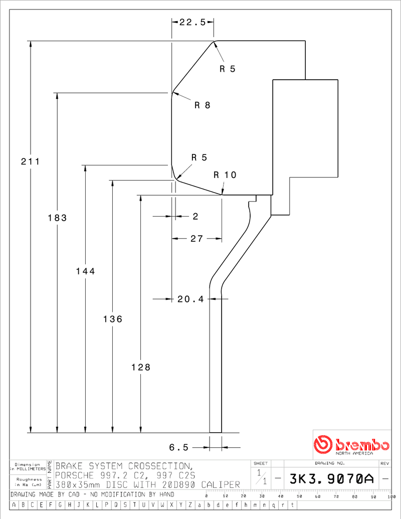 Wheel fitment diagram