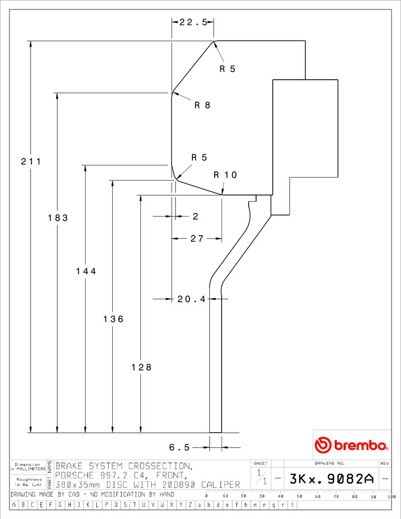 Wheel fitment diagram