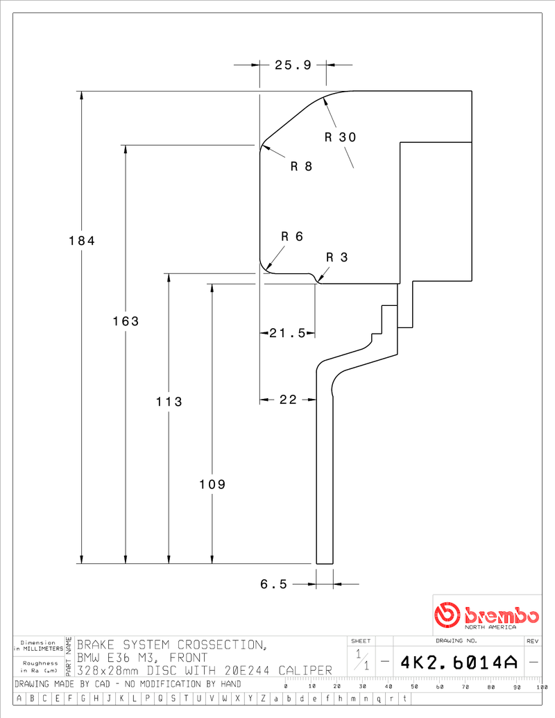 Wheel fitment diagram