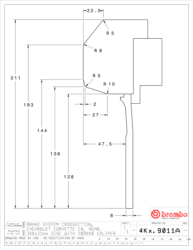 Wheel fitment diagram