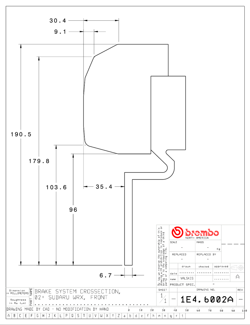 Wheel fitment diagram