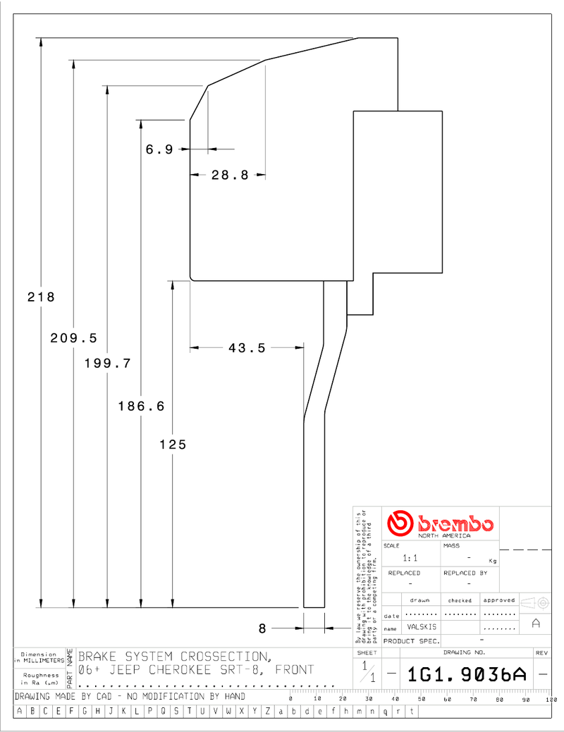 Wheel fitment diagram