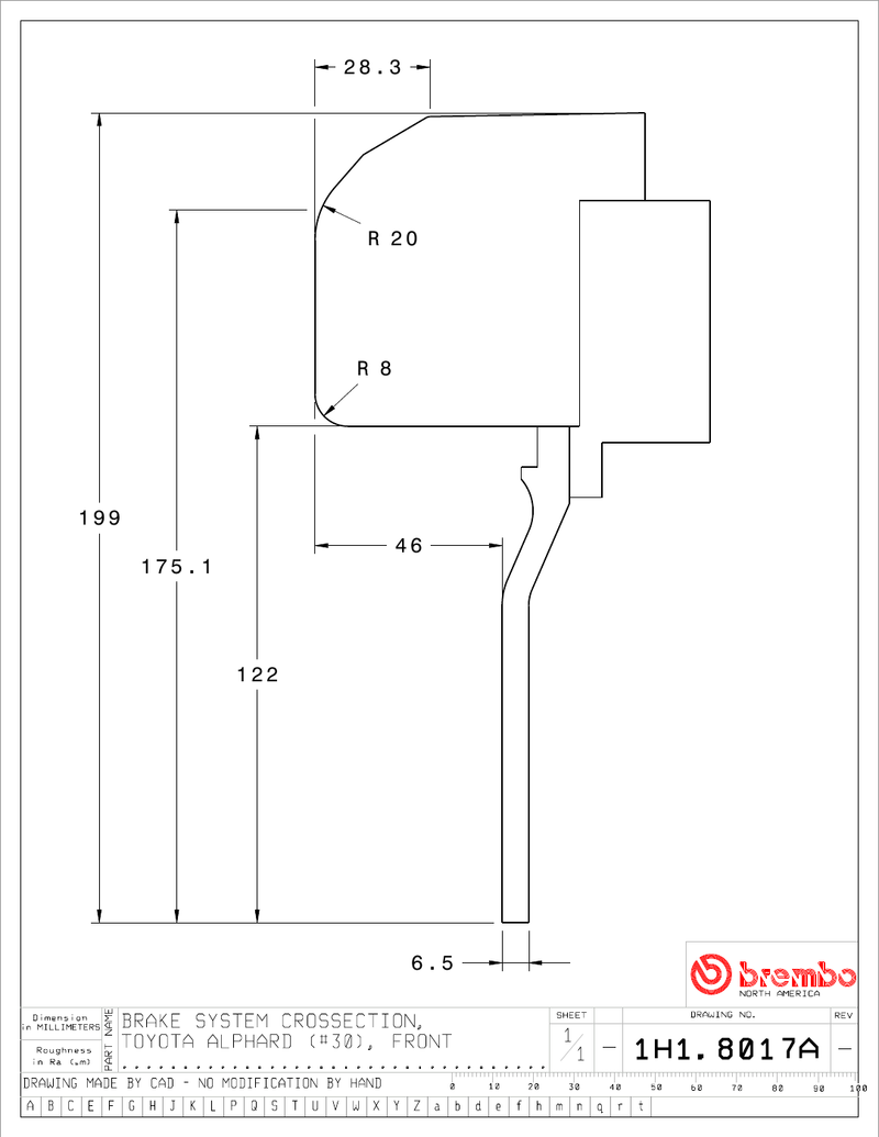 Wheel fitment diagram