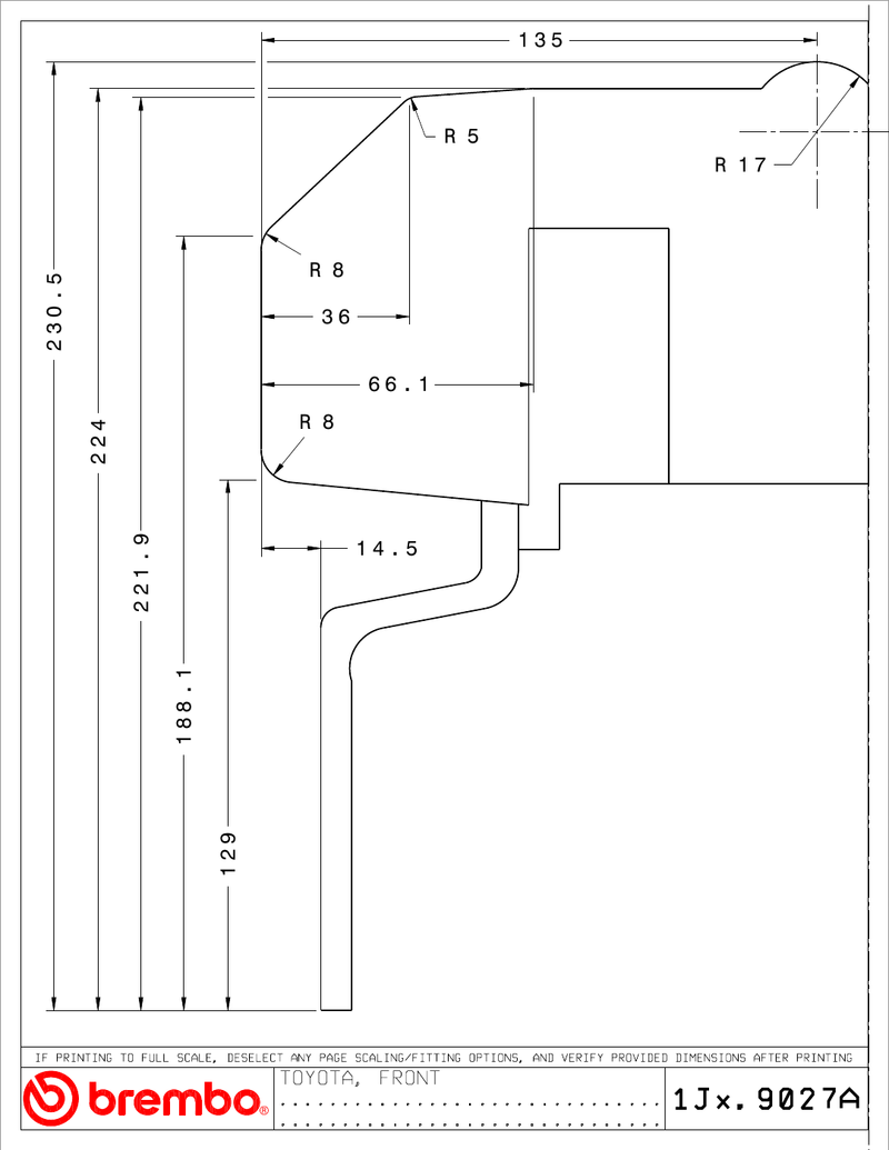 Wheel fitment diagram