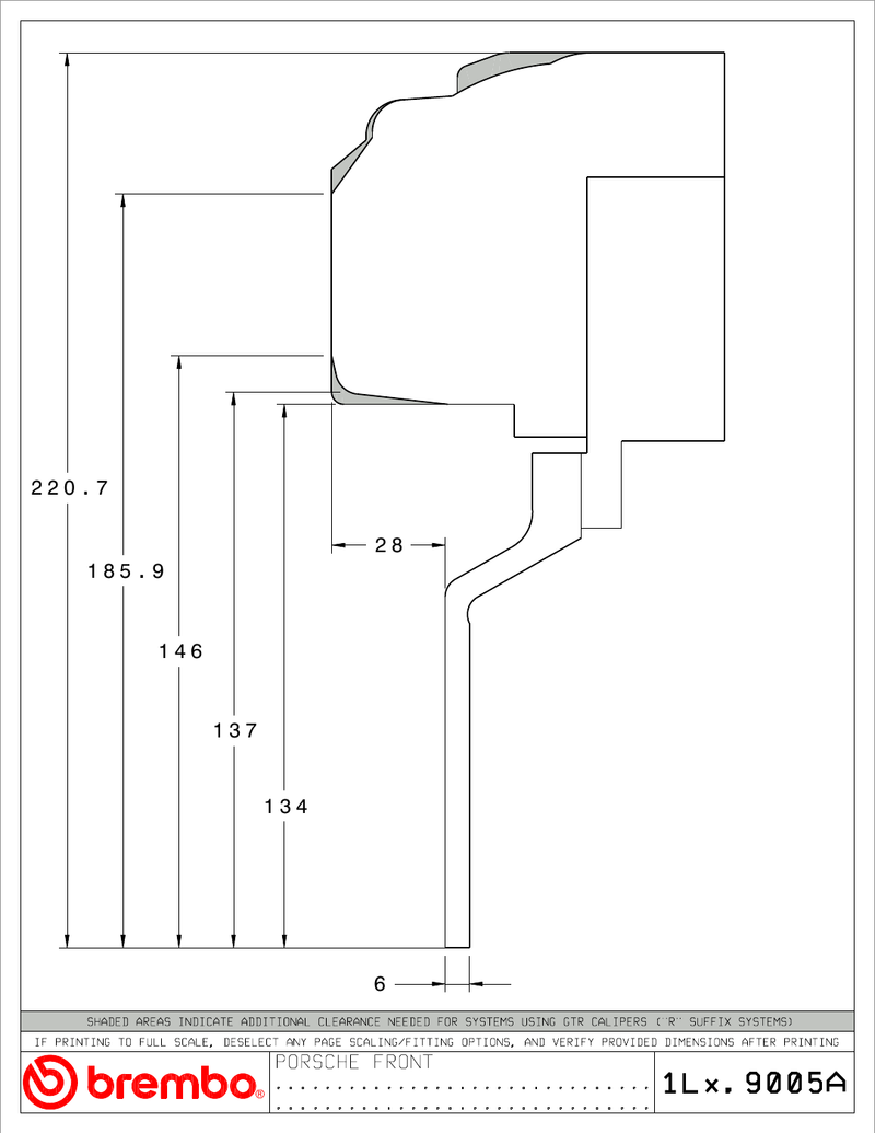 Wheel fitment diagram