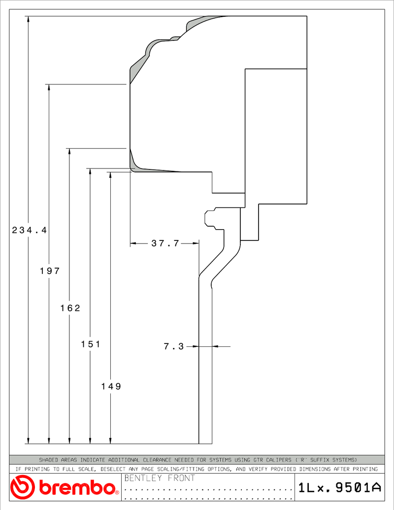 Wheel fitment diagram
