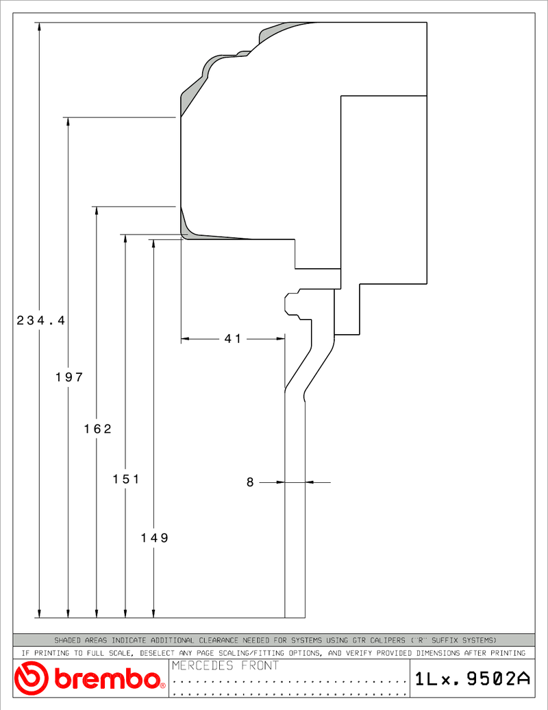 Wheel fitment diagram