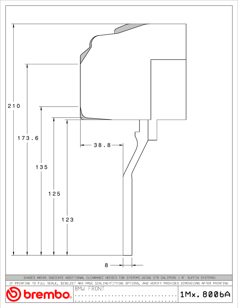 Wheel fitment diagram