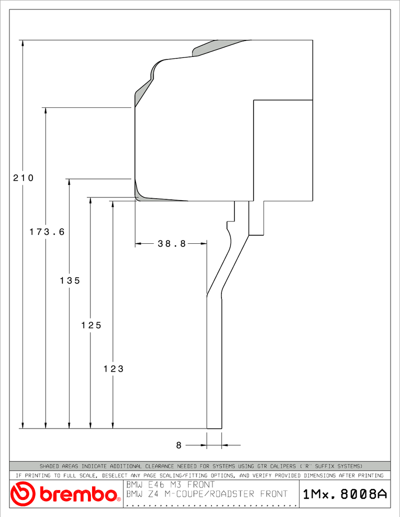 Wheel fitment diagram