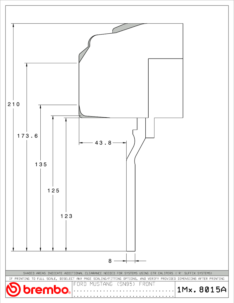 Wheel fitment diagram
