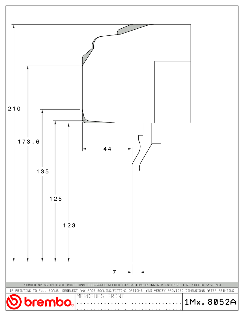 Wheel fitment diagram