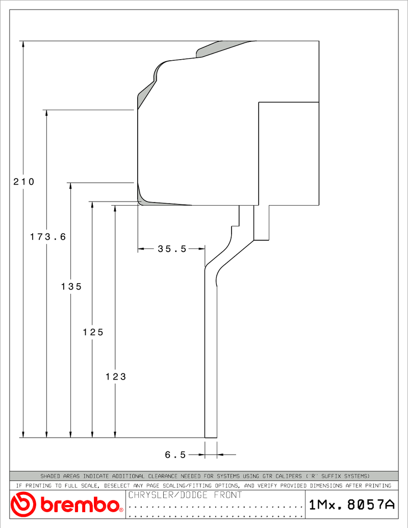 Wheel fitment diagram