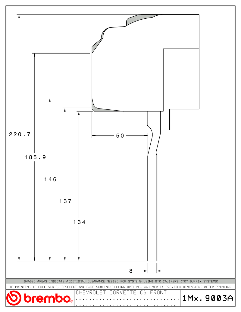 Wheel fitment diagram