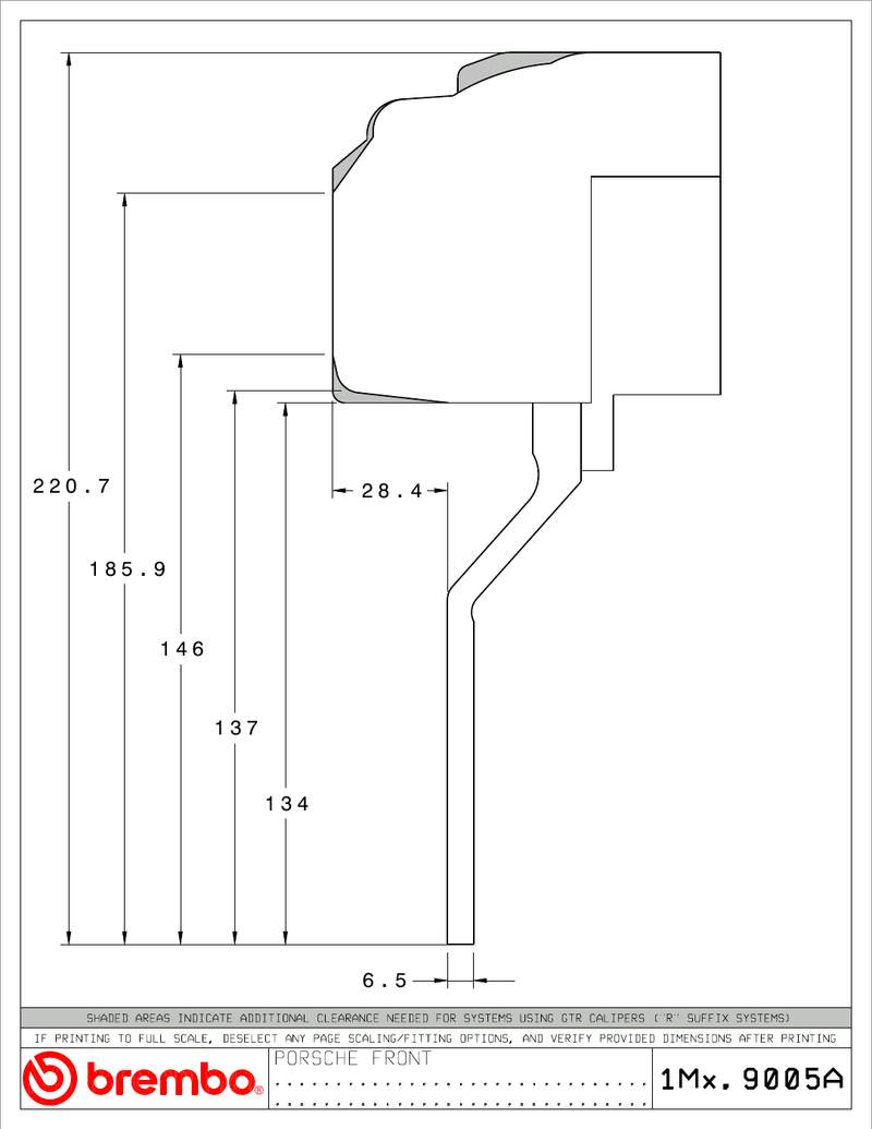 Wheel fitment diagram